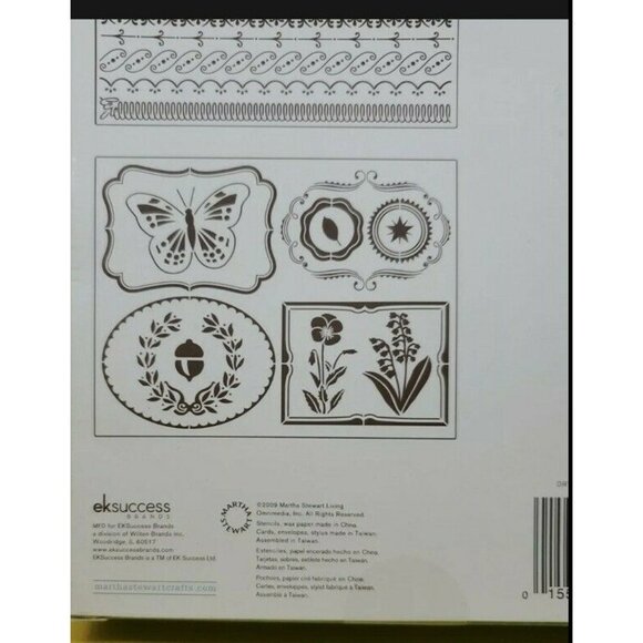 Martha Stewart  Dry Embossing 10 Piece Starter Kit NOB (C20) Crafts - Picture 7 of 11